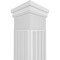 Ekena Millwork Craftsman Classic Square Non-Tapered Zion Fretwork Column w/ Prairie Capital & Prairie Base CC1009ENZINPRPR - alternate 3